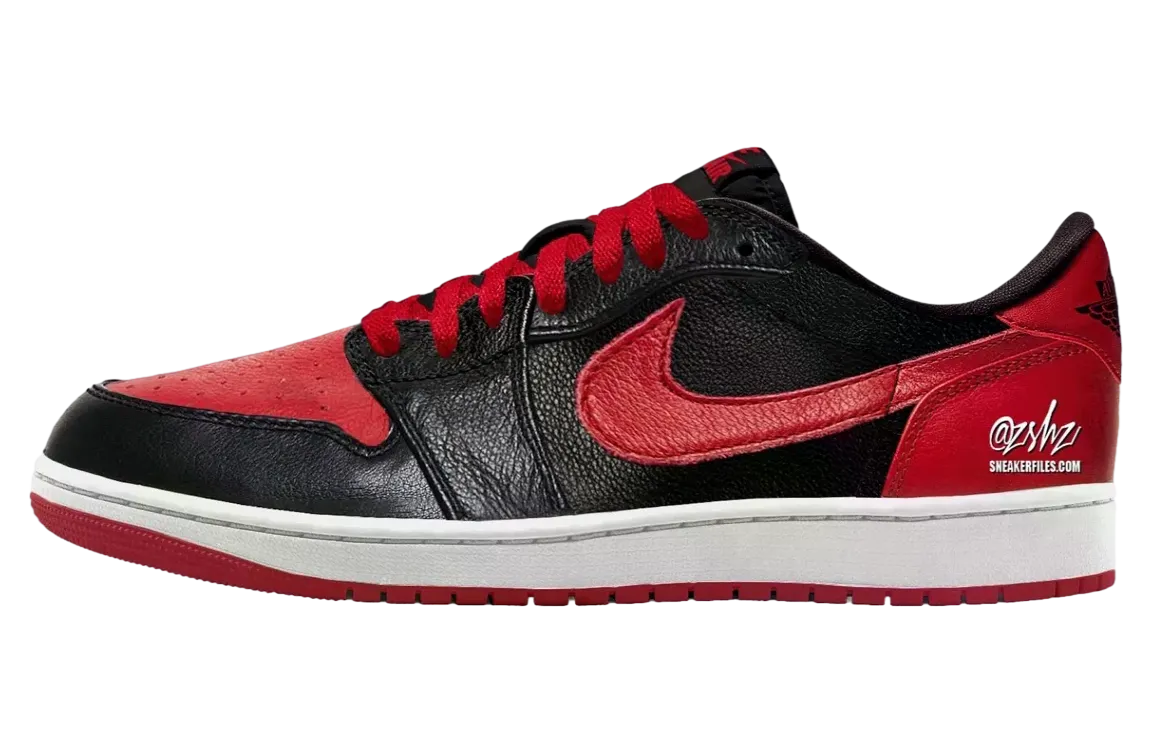 air jordan 1 low og banned black varsity red