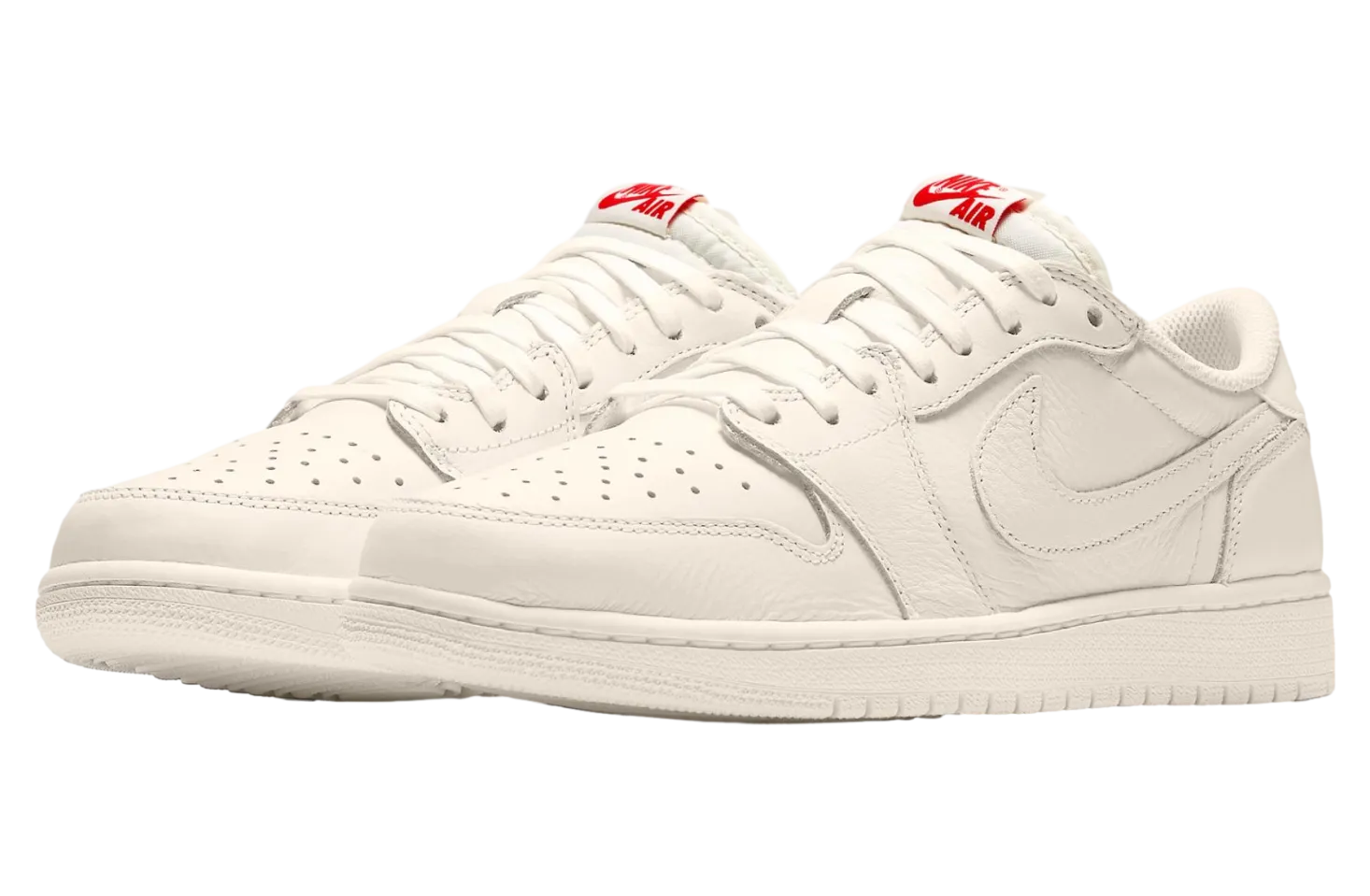air jordan 1 low og sail university red 0