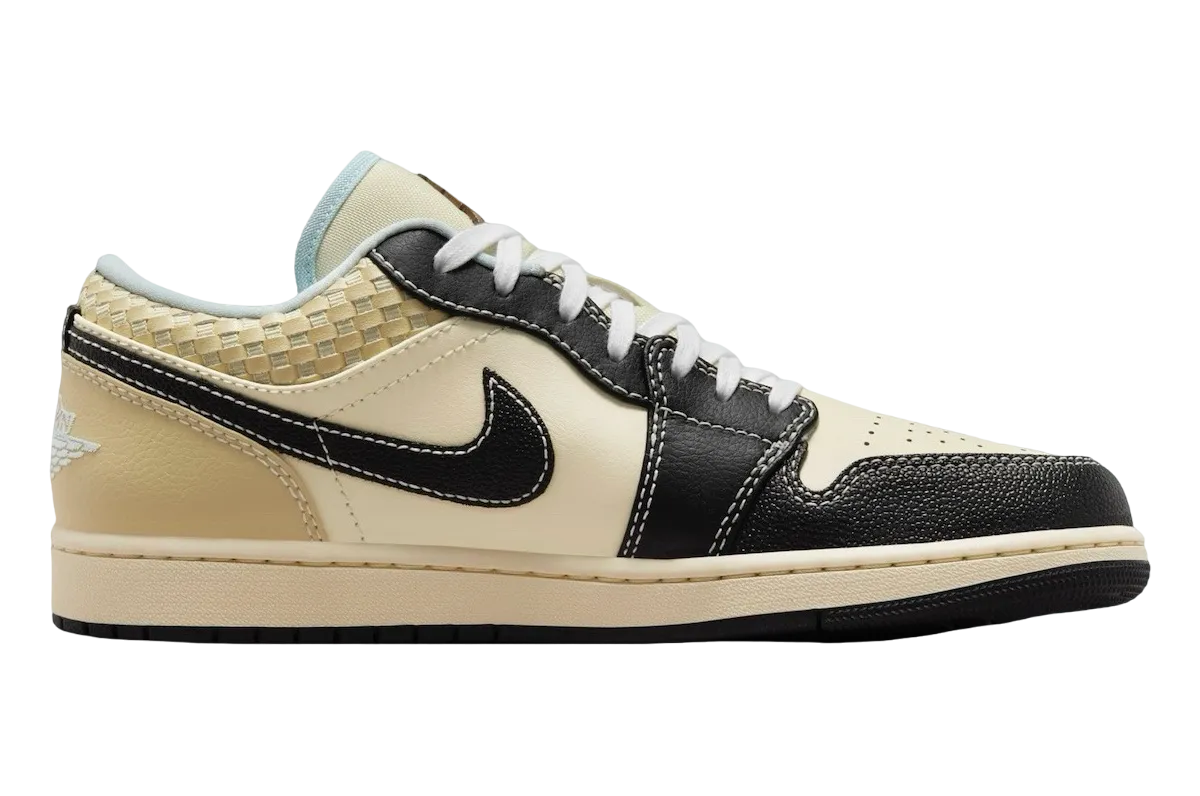 air jordan 1 low se coconut milk black 3