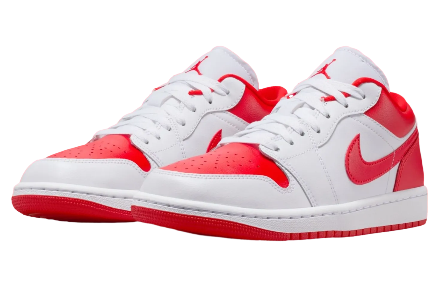 air jordan 1 low white chile red 0