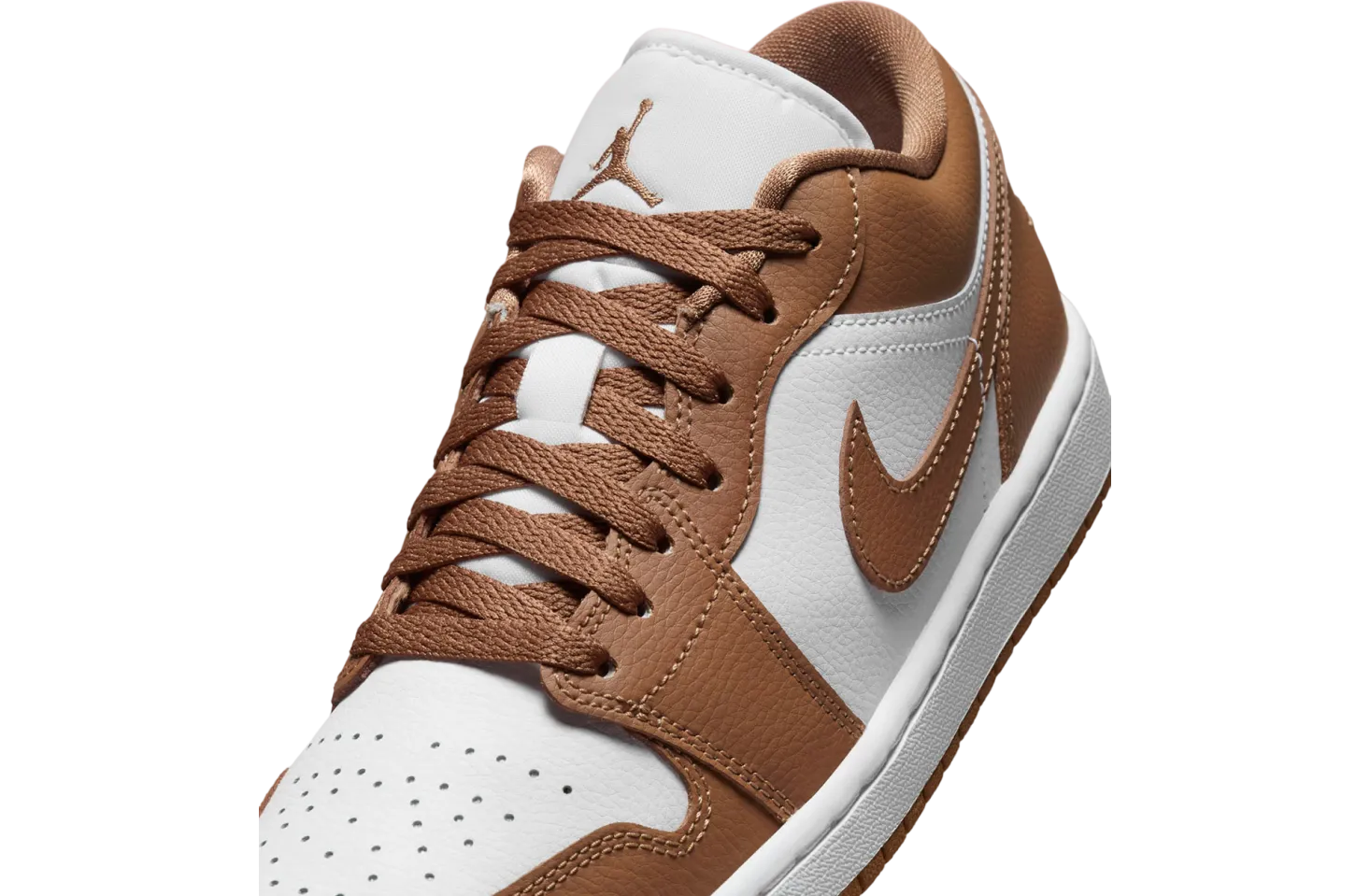 air jordan 1 low wmns white archaeo brown 5