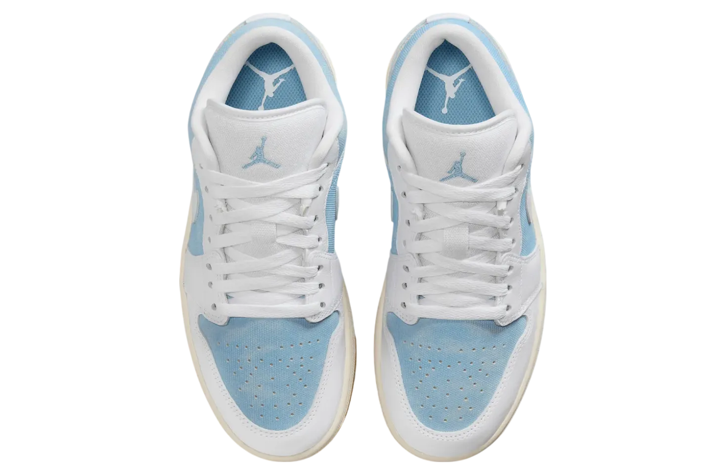 air jordan 1 low wmns worn blue white 2
