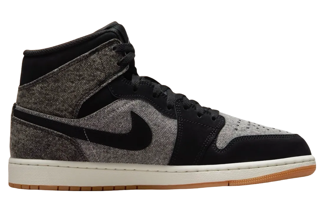 air jordan 1 mid black denim 1