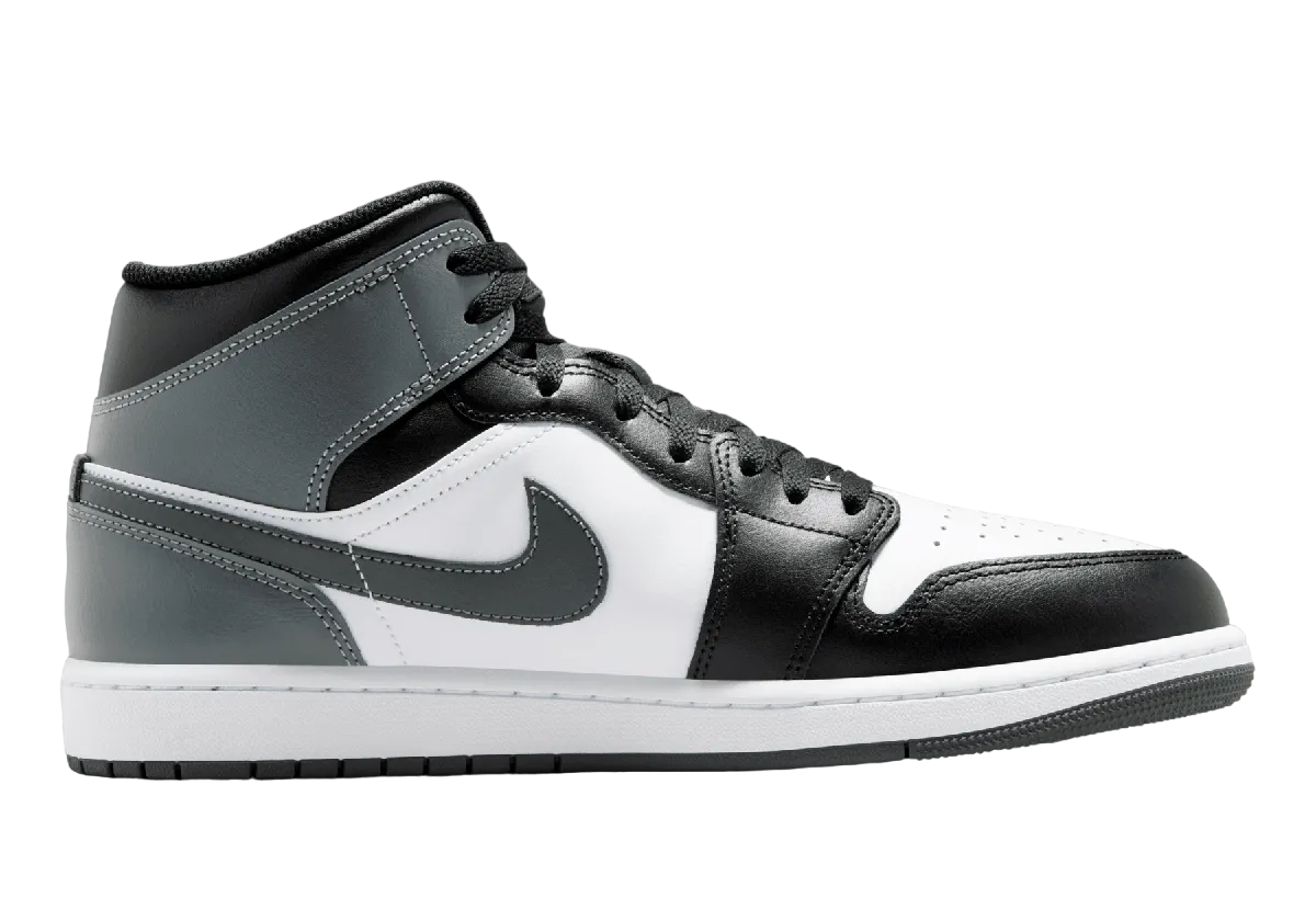 air jordan 1 mid black iron grey 1