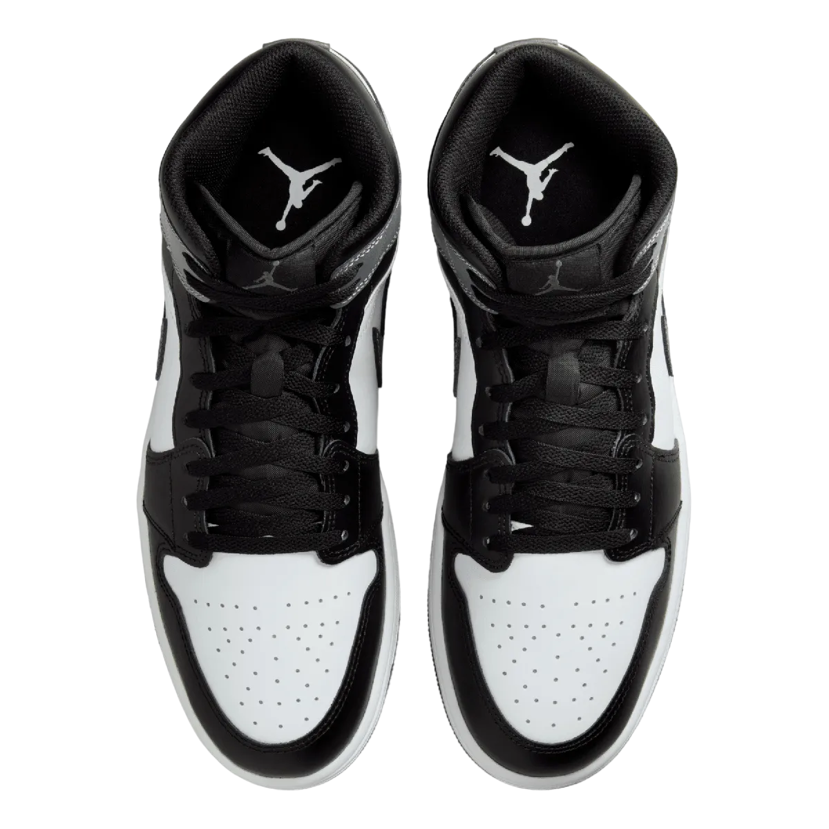 air jordan 1 mid black iron grey 2