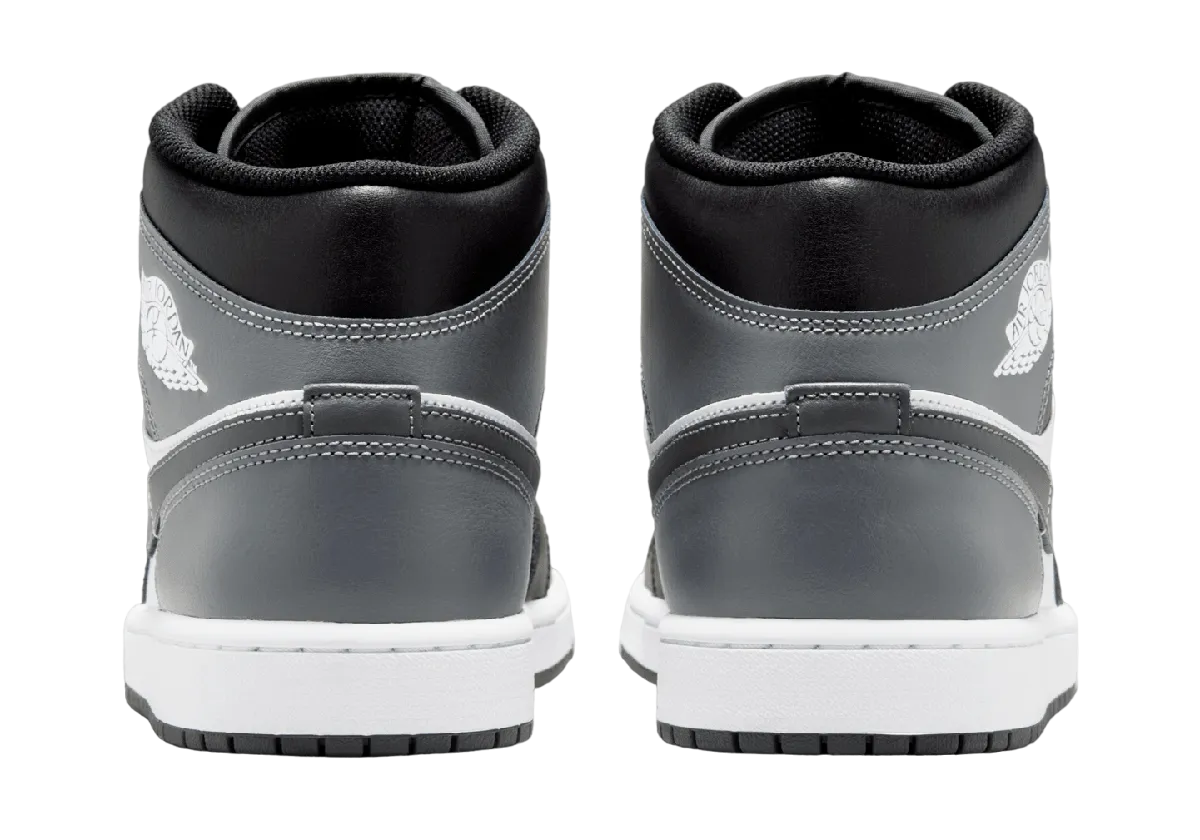 air jordan 1 mid black iron grey 3