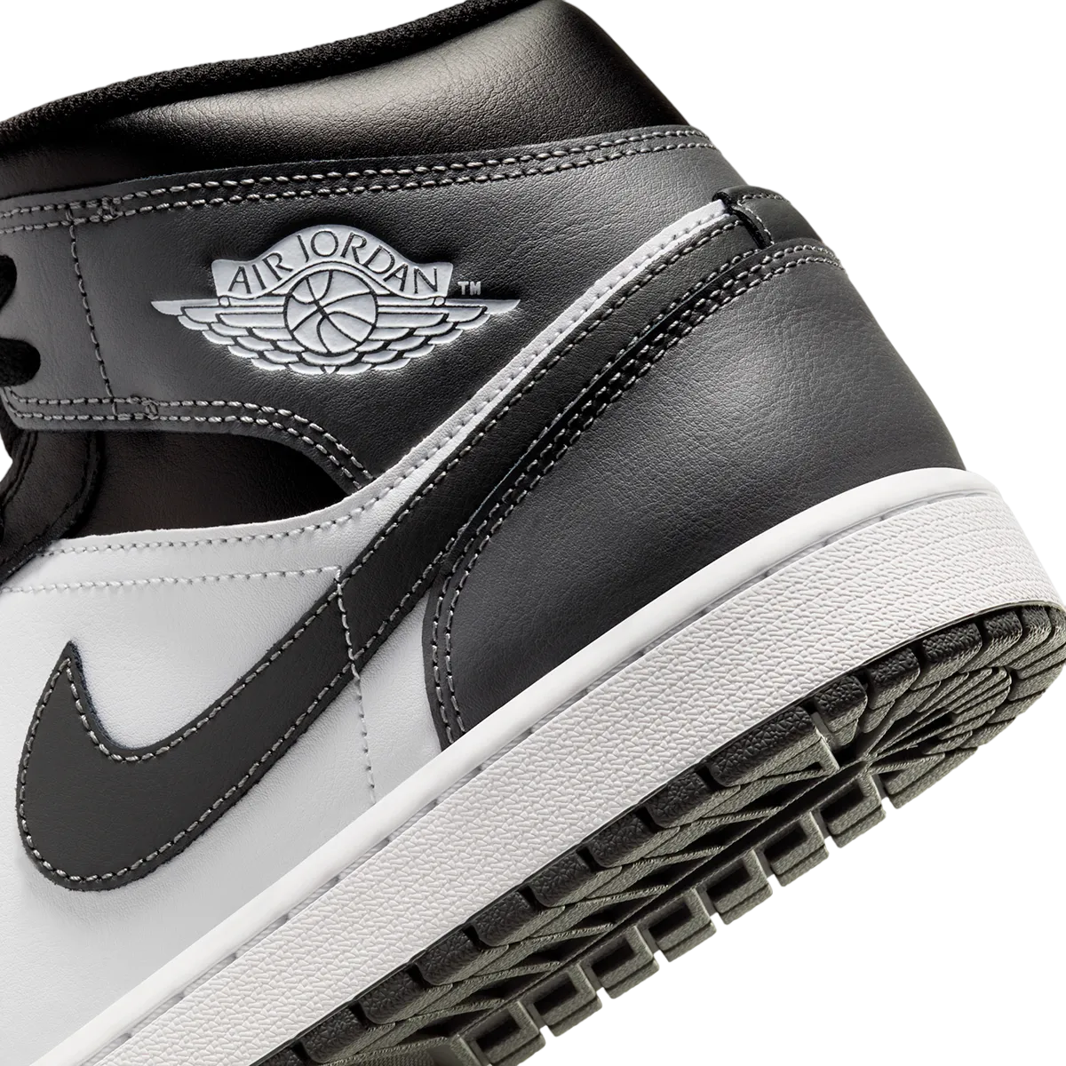 air jordan 1 mid black iron grey 6