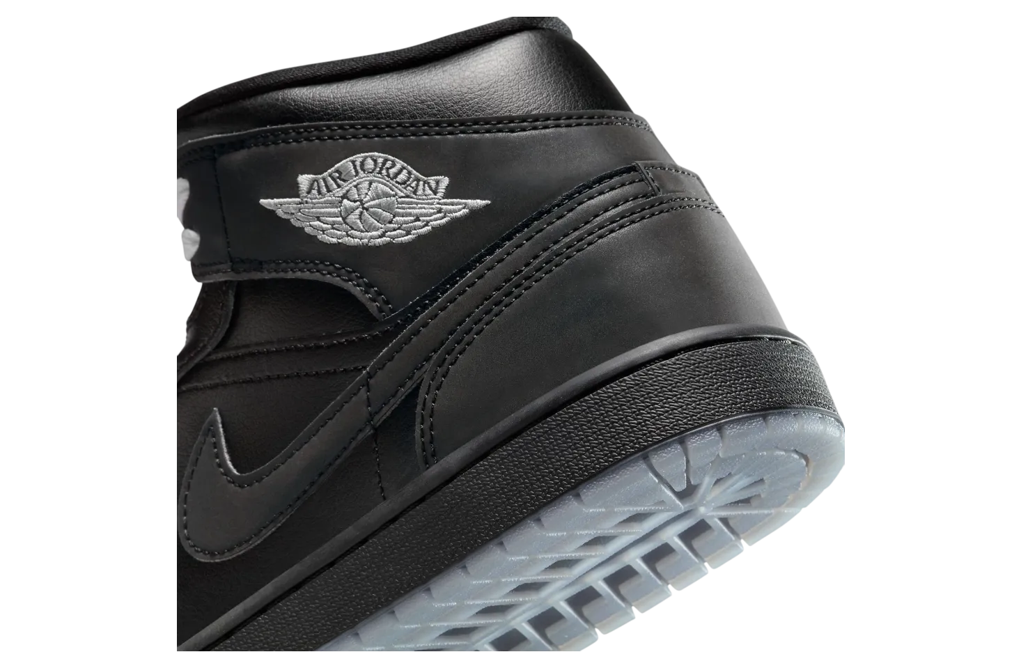 air jordan 1 mid black metallic 7