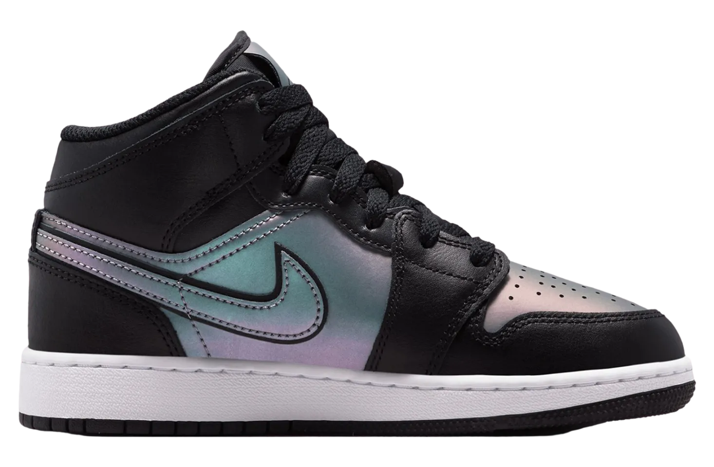 air jordan 1 mid black white 2 2
