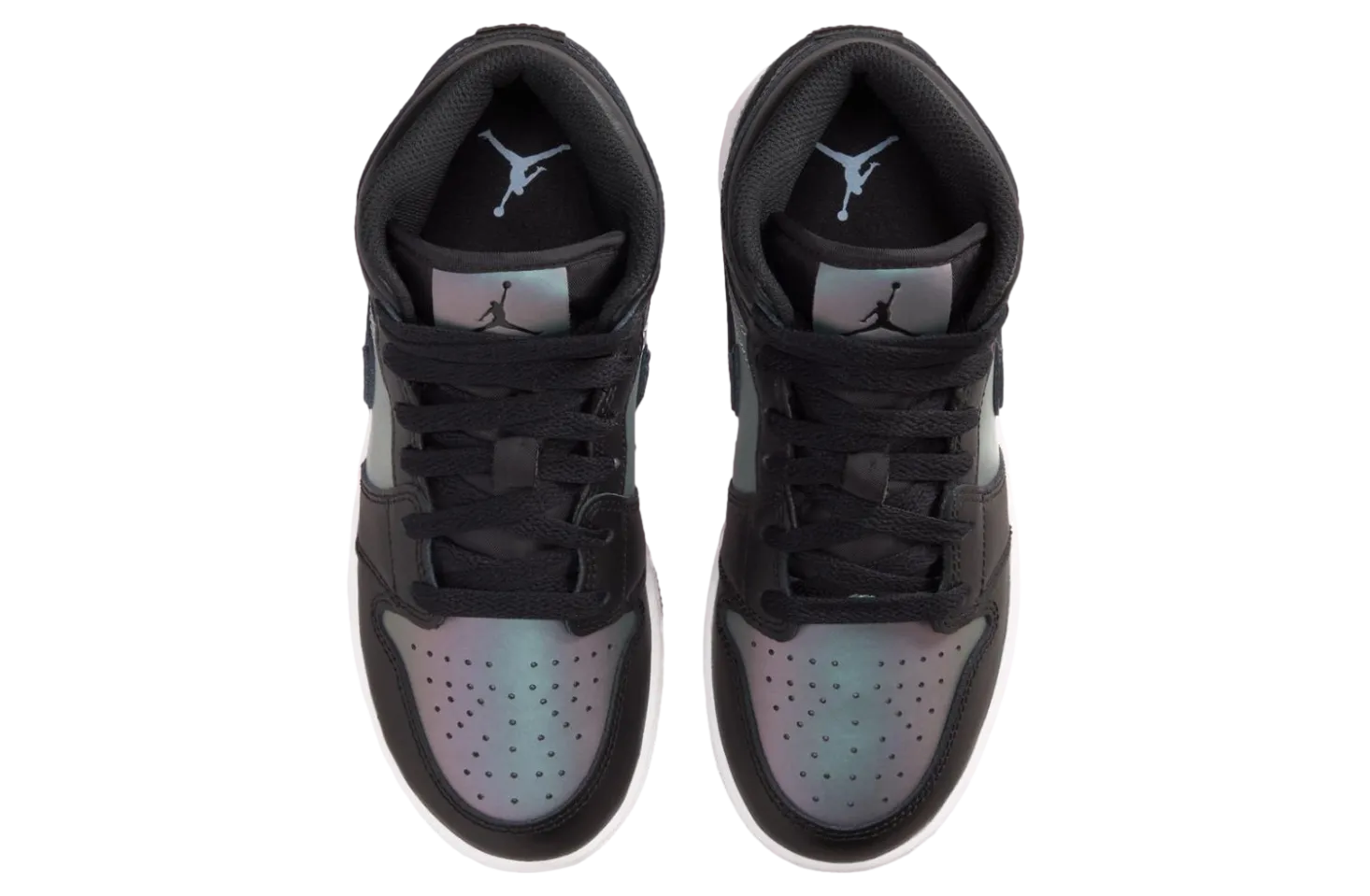 air jordan 1 mid black white 2 3