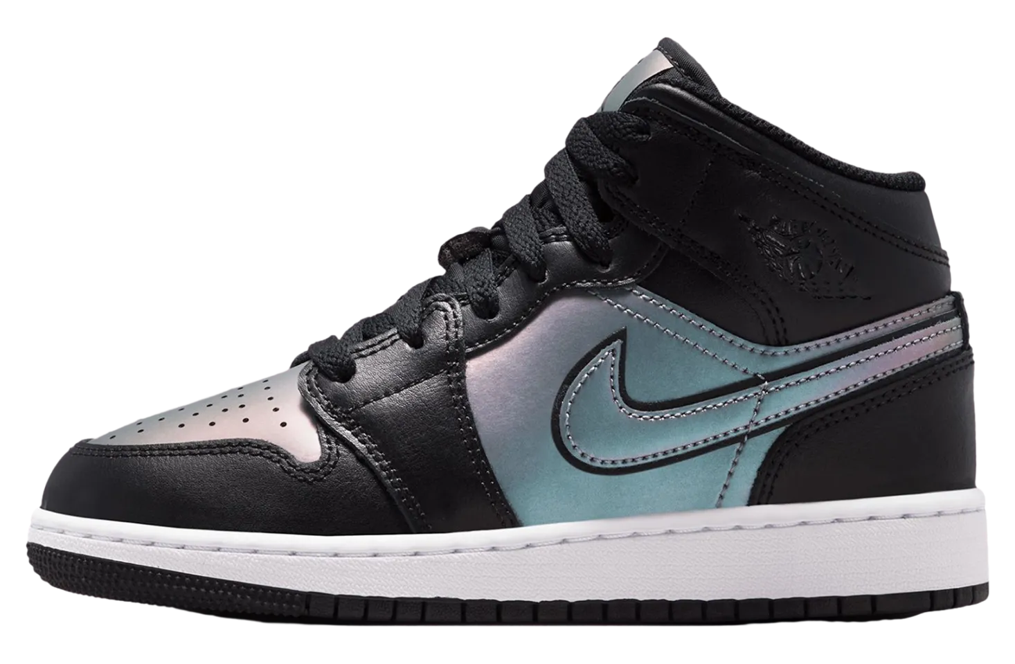air jordan 1 mid black white 2