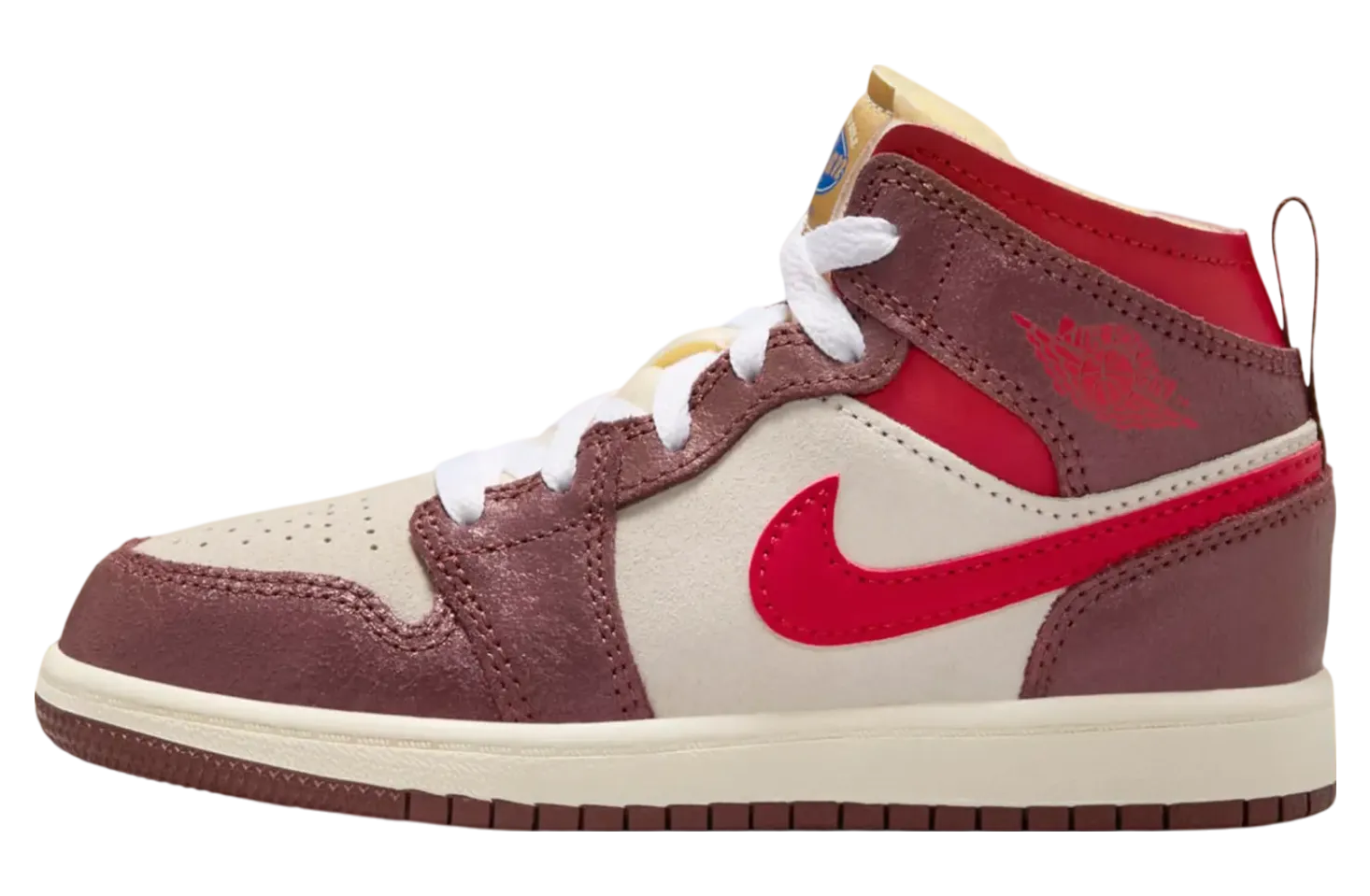 air jordan 1 mid gs bread butter sole