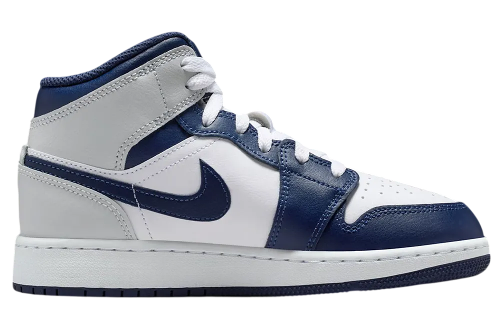 air jordan 1 mid gs light smoke grey obsidian 0