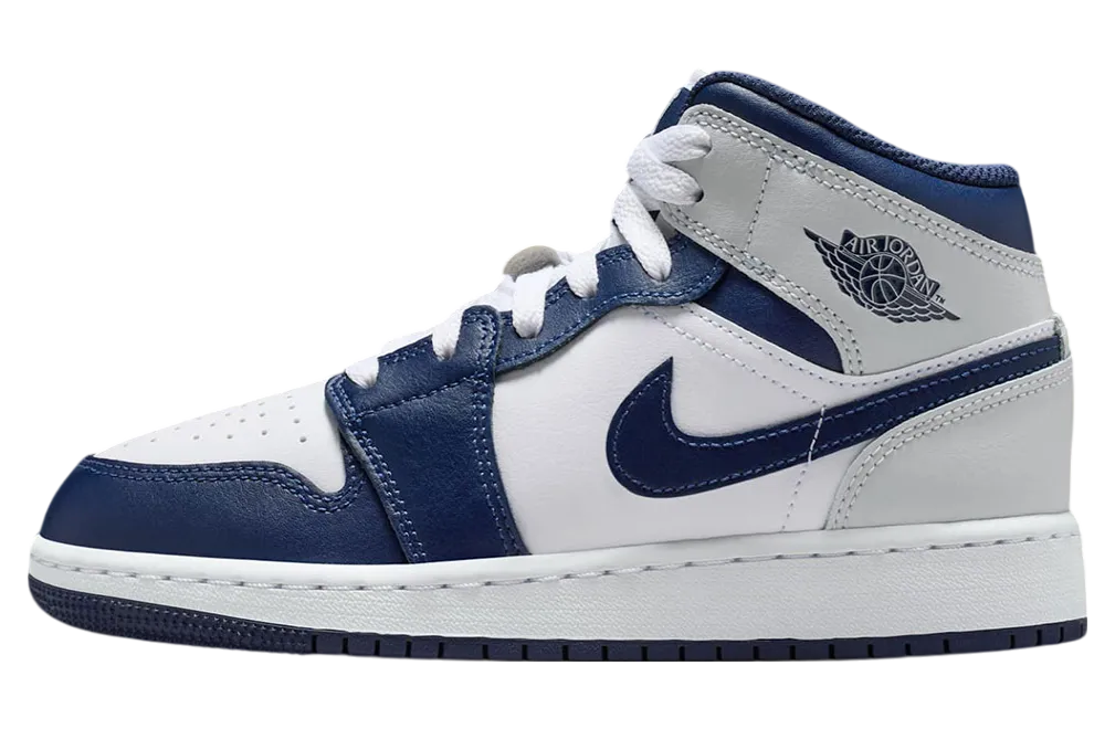 air jordan 1 mid gs light smoke grey obsidian