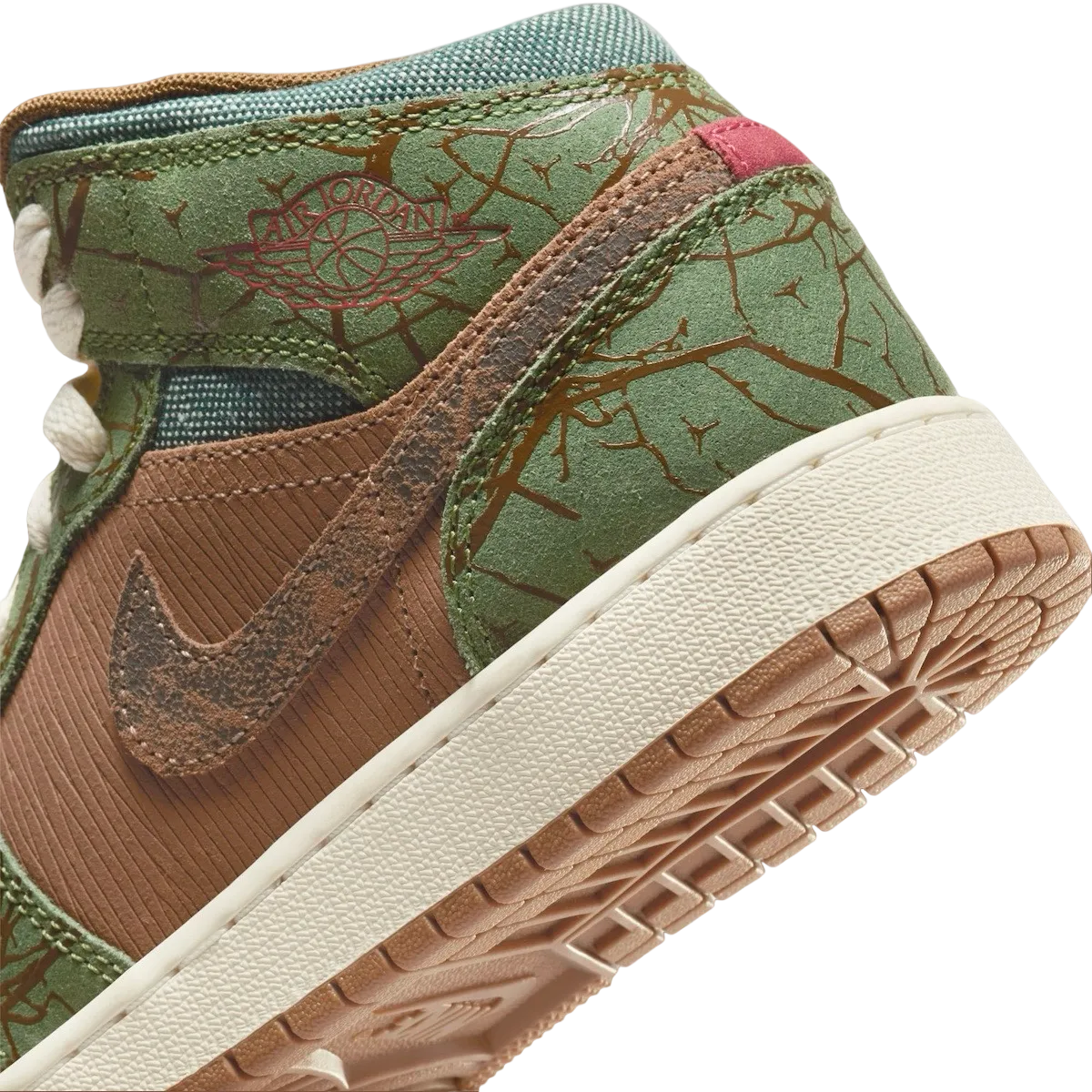 air jordan 1 mid gs treeline 7