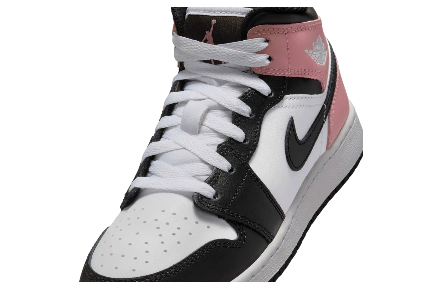 air jordan 1 mid gs white rust pink 5
