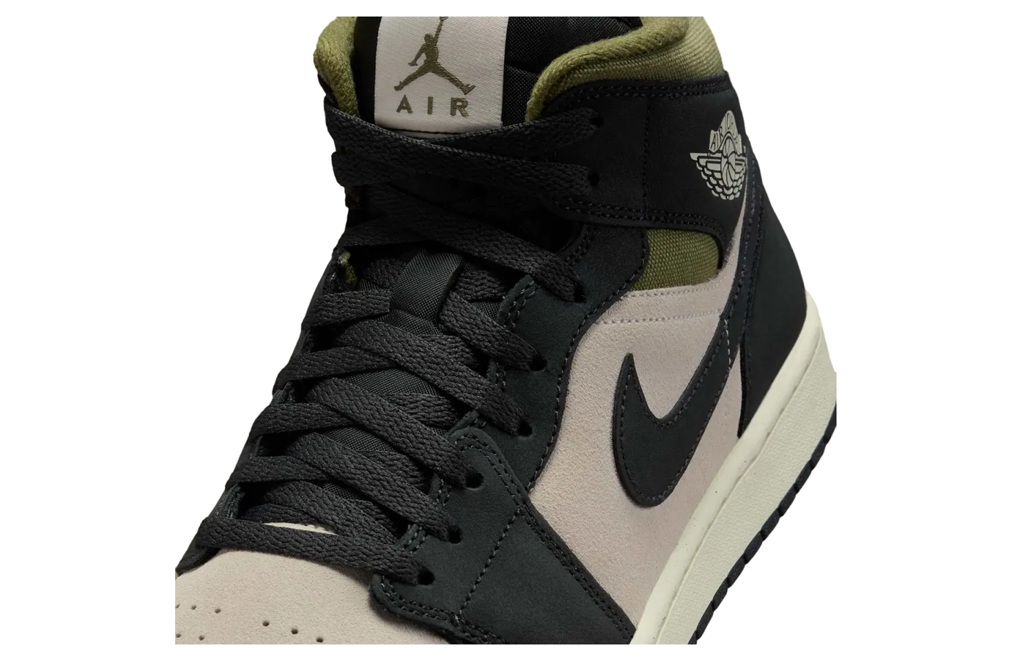air jordan 1 mid light orewood brown off noir 3