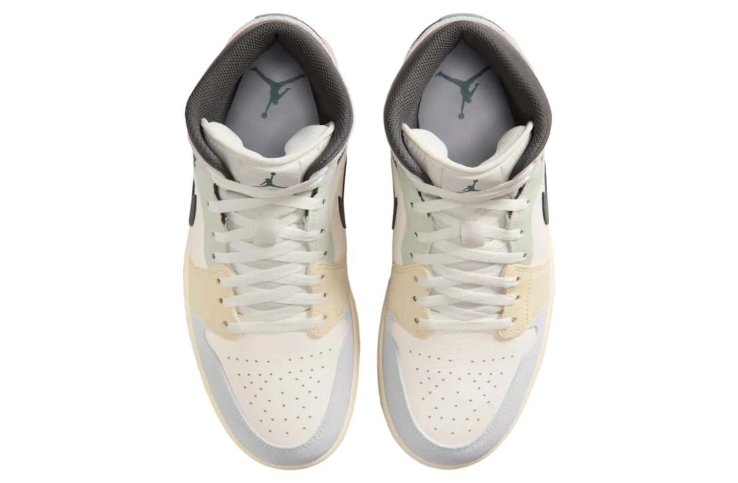 air jordan 1 mid sail iced jade 4