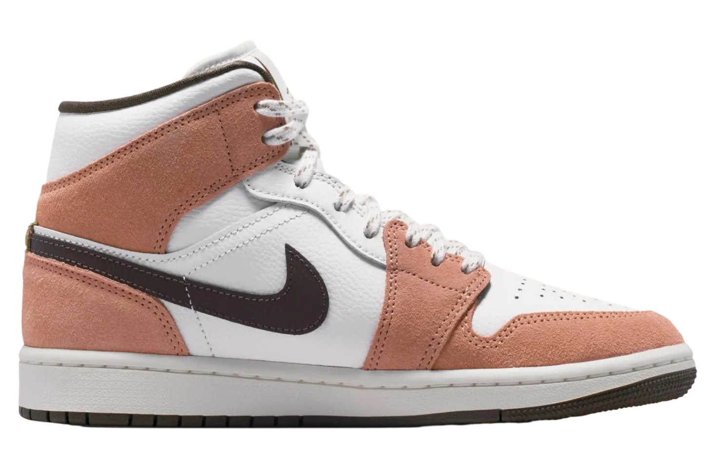 air jordan 1 mid sail light cognac 2