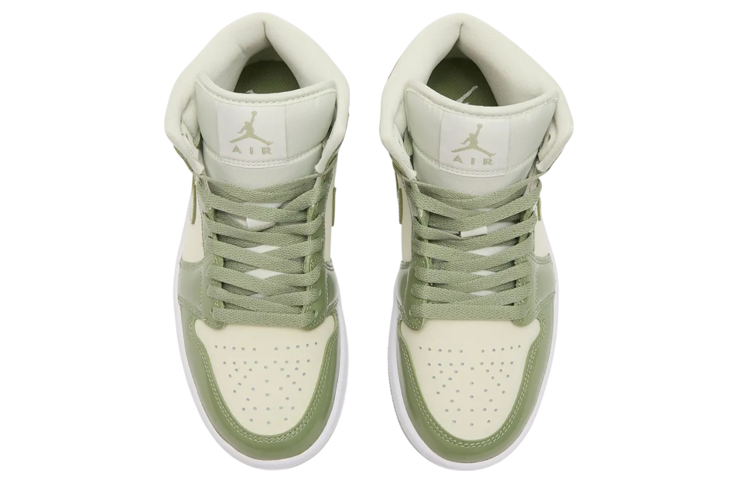 air jordan 1 mid sea glass oil green 1