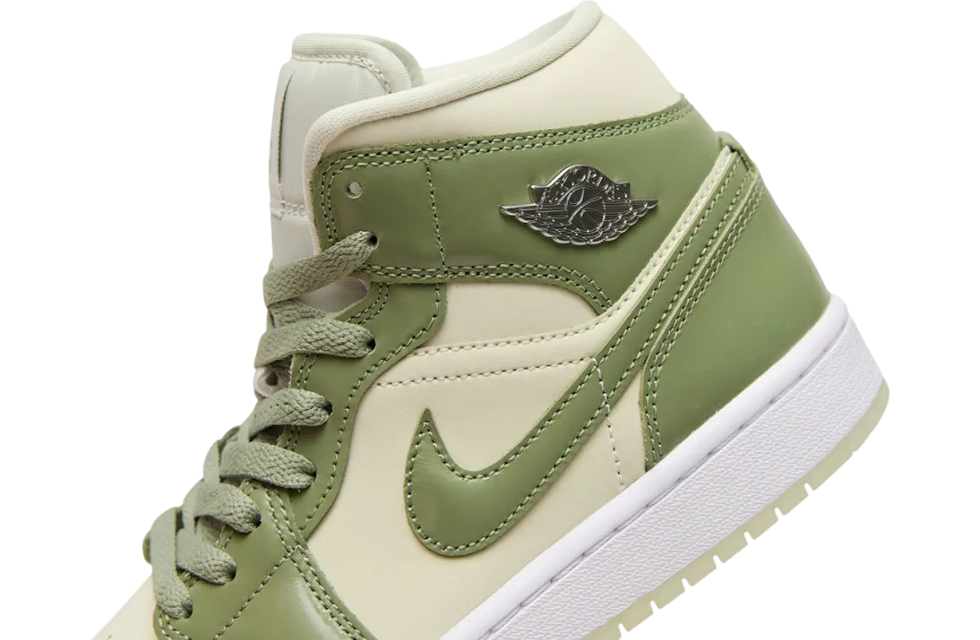 air jordan 1 mid sea glass oil green 4