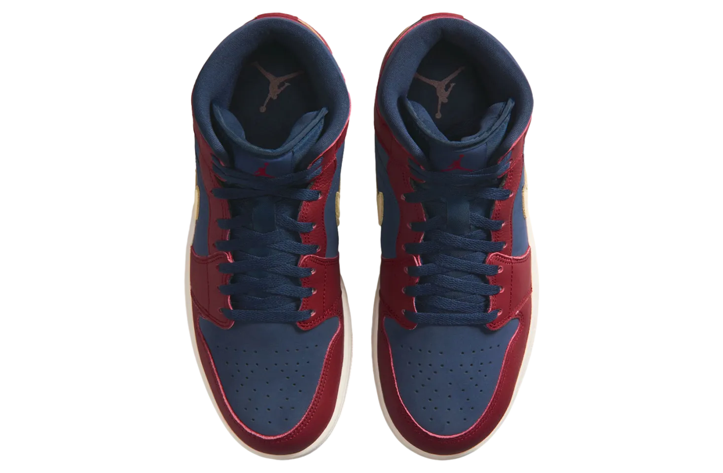 air jordan 1 mid team red obsidian 2