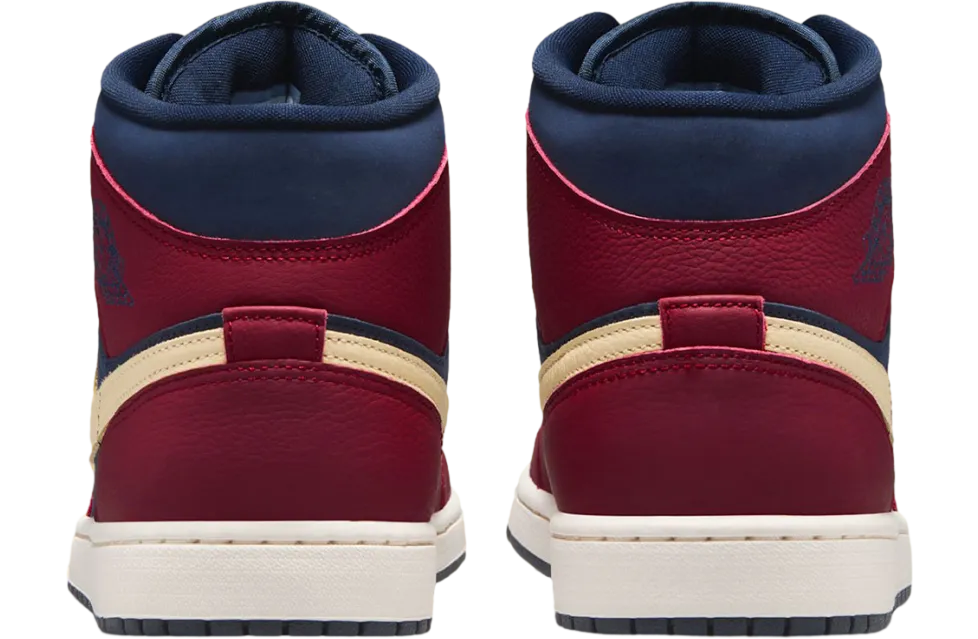 air jordan 1 mid team red obsidian 3