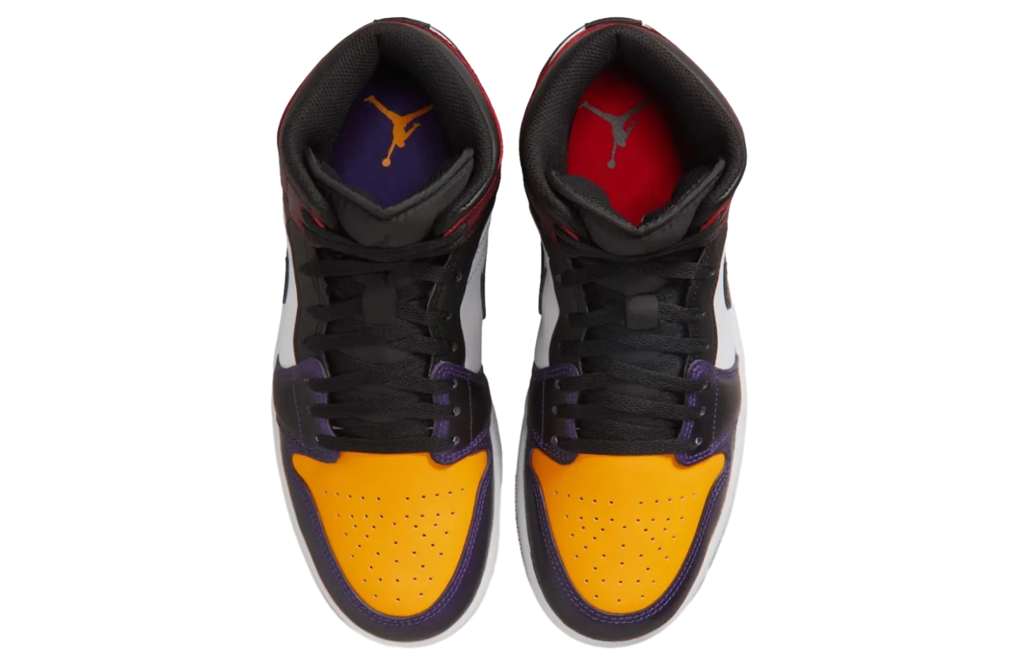 air jordan 1 mid true red court purple 4