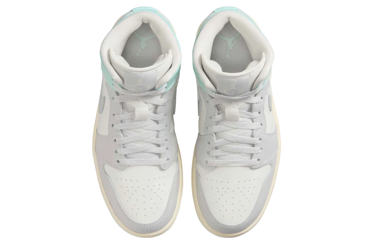 air jordan 1 mid wmns football grey igloo 2