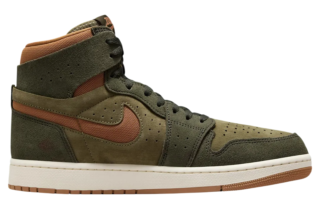 air jordan 1 zoom cmft 2 olive gum 0