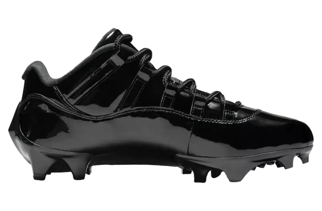 air jordan 11 low td cleat black patent 1
