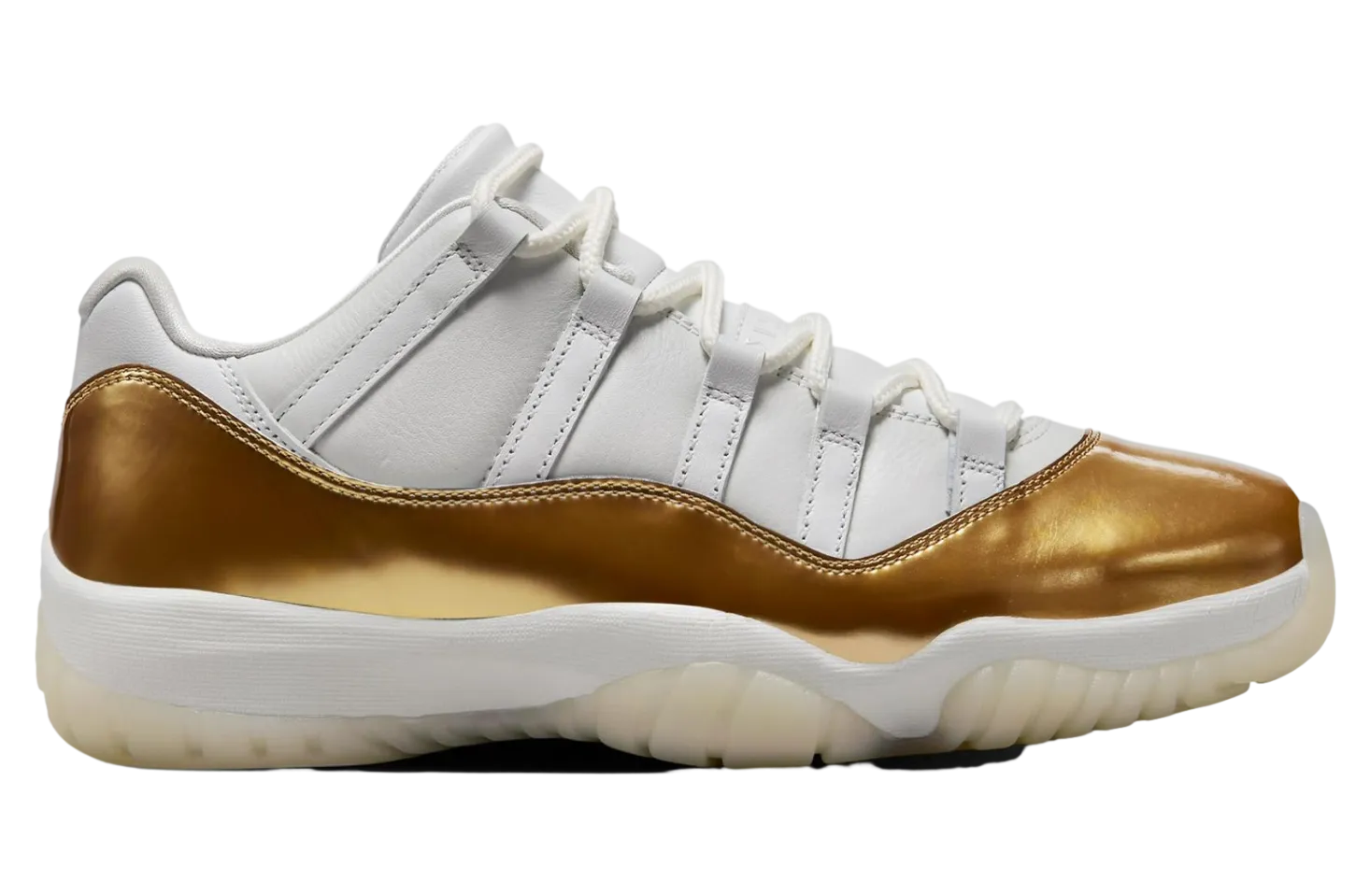 air jordan 11 low white metallic gold 2