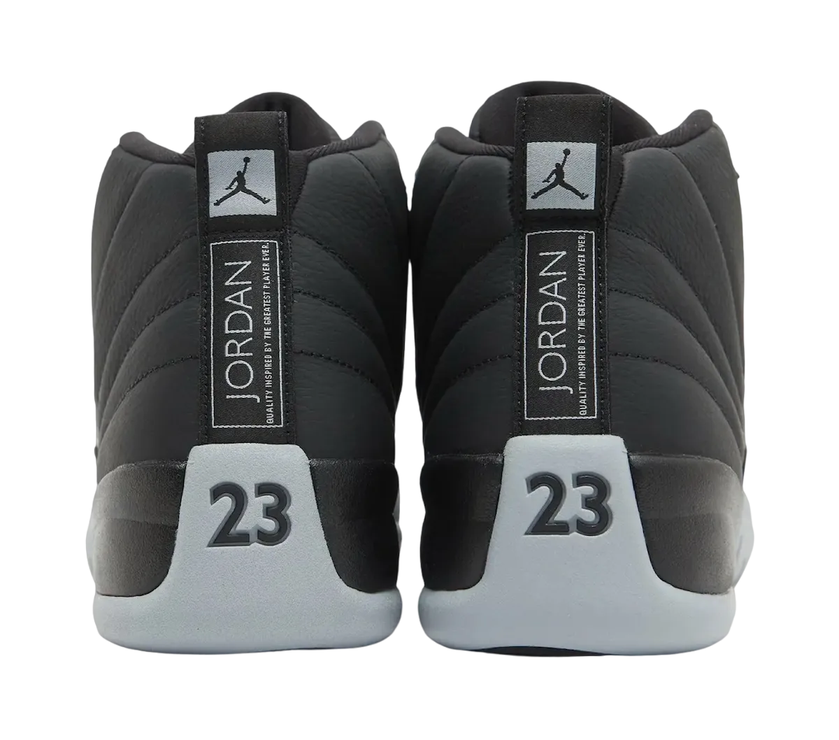 air jordan 12 black wolf grey 2