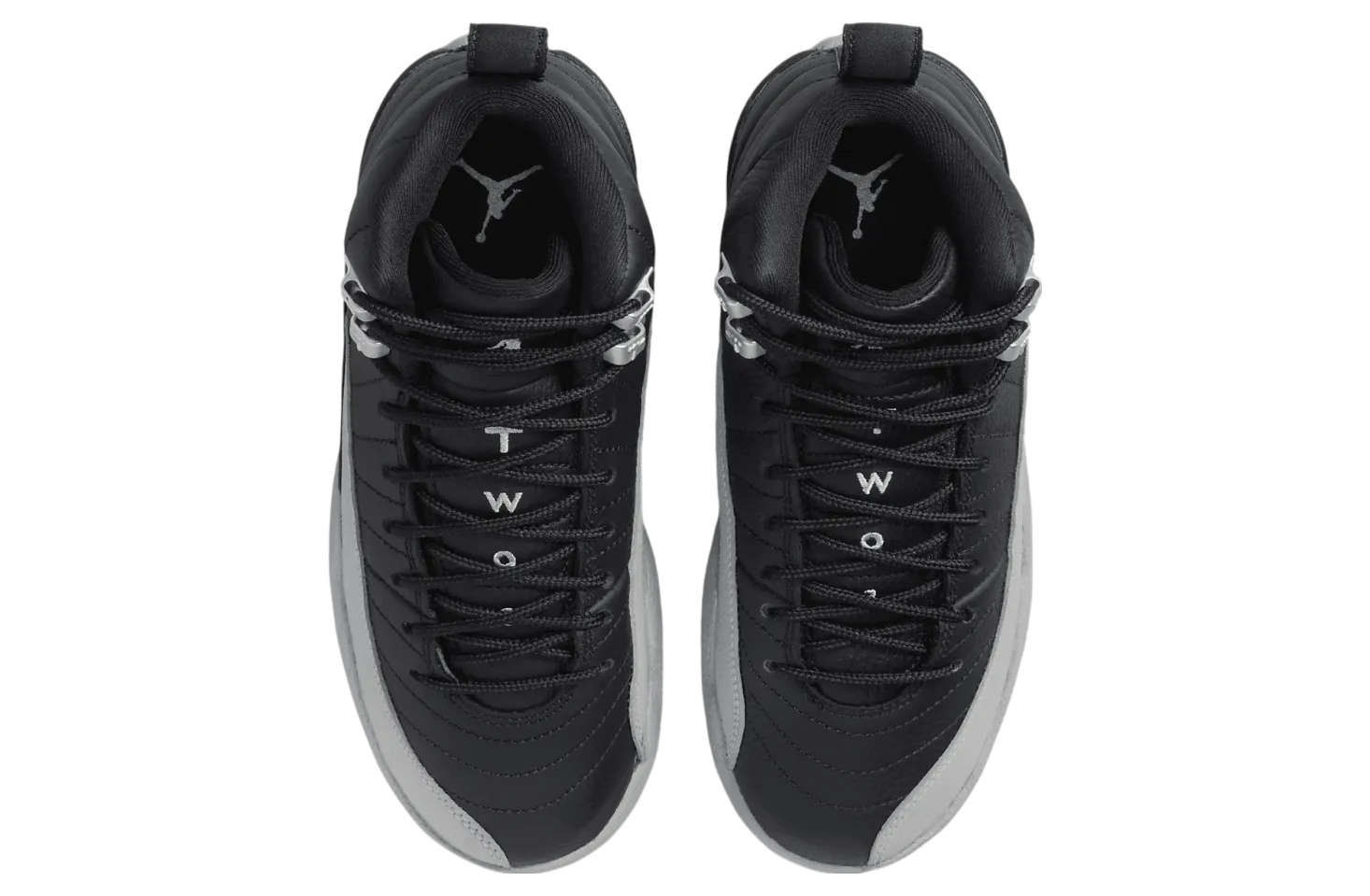 air jordan 12 gs barons black wolf grey 2