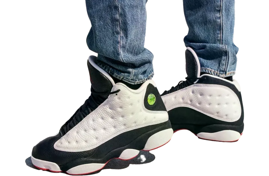 air jordan 13 he got game white black true red 0