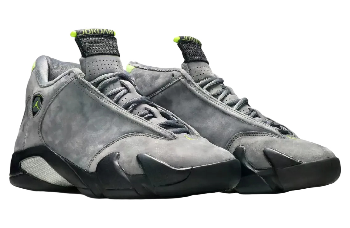 air jordan 14 light graphite chartreuse 0