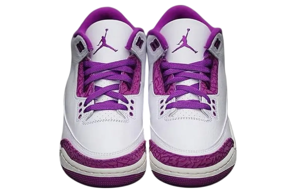 air jordan 3 gs vivid purple vapor green 4