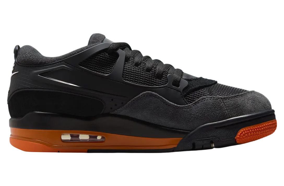 air jordan 4 rm black orange 0
