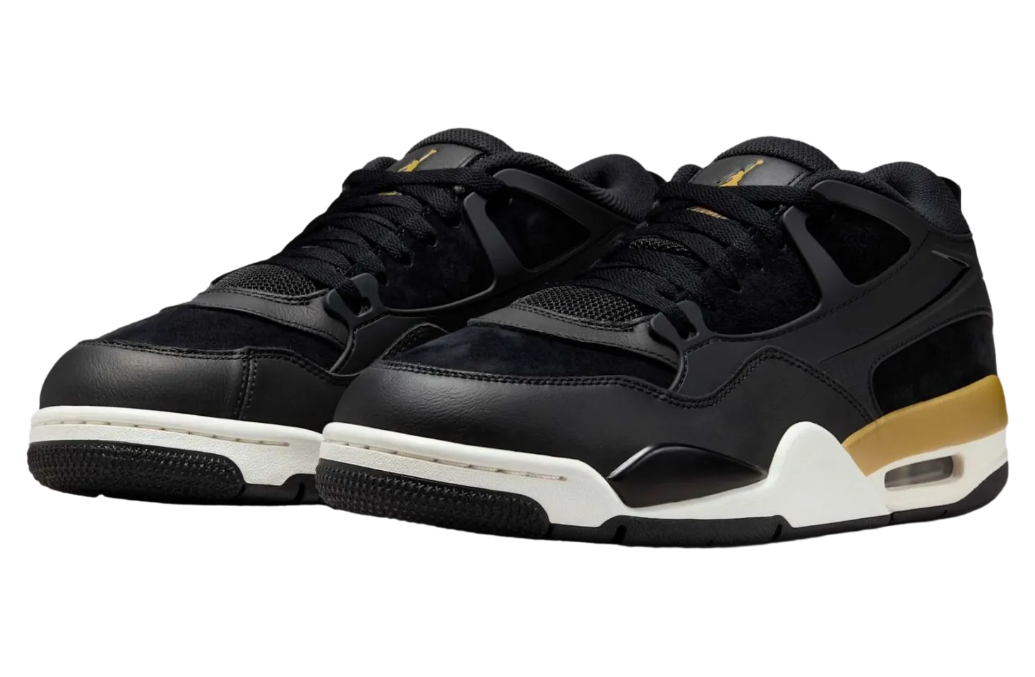 air jordan 4 rm black sail metallic gold 1