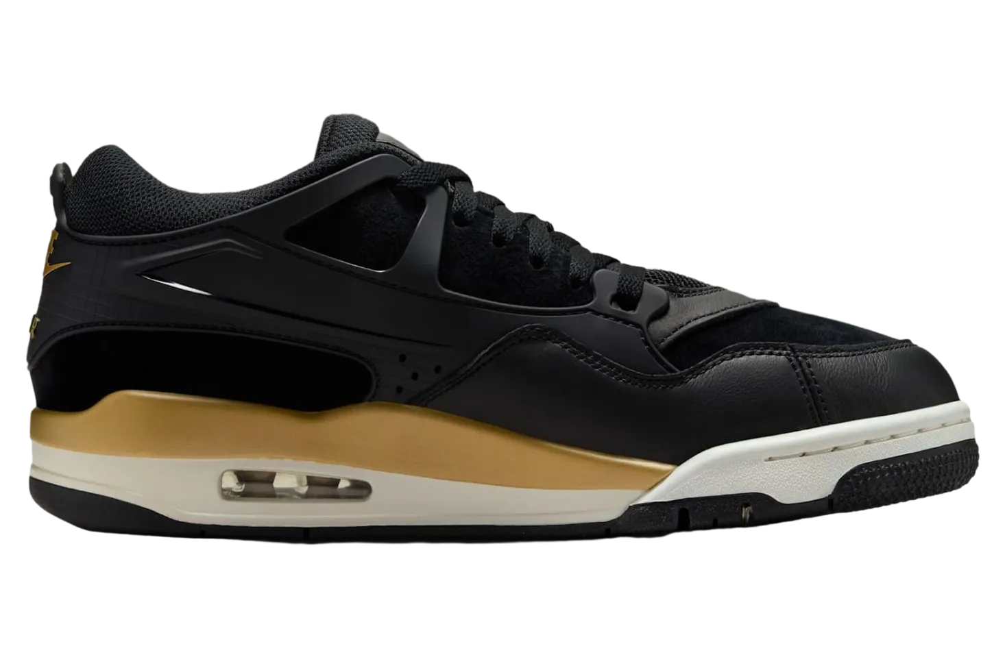 air jordan 4 rm black sail metallic gold 2