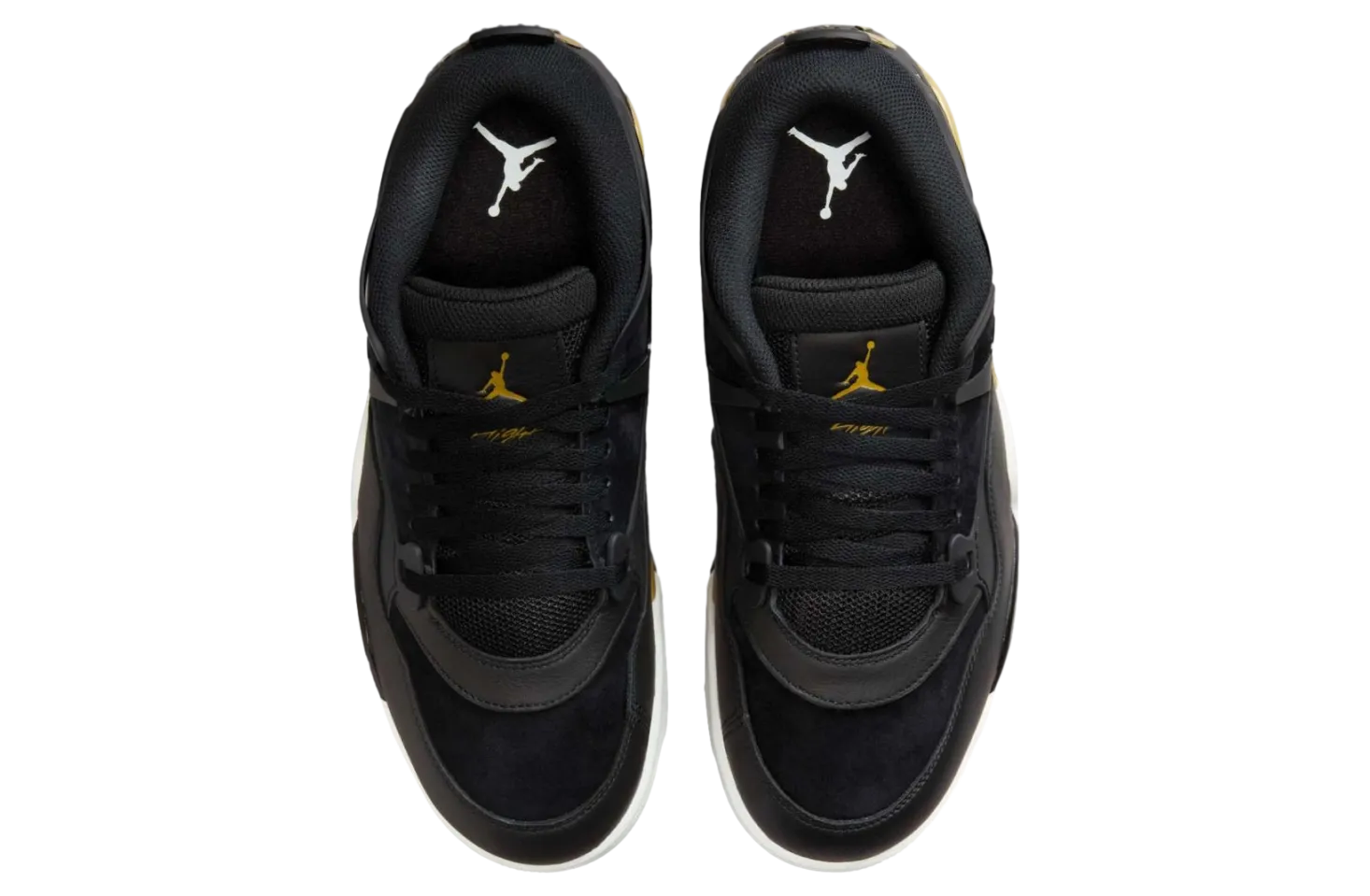 air jordan 4 rm black sail metallic gold 3