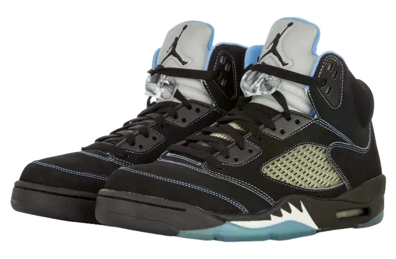 air jordan 5 black university blue 0