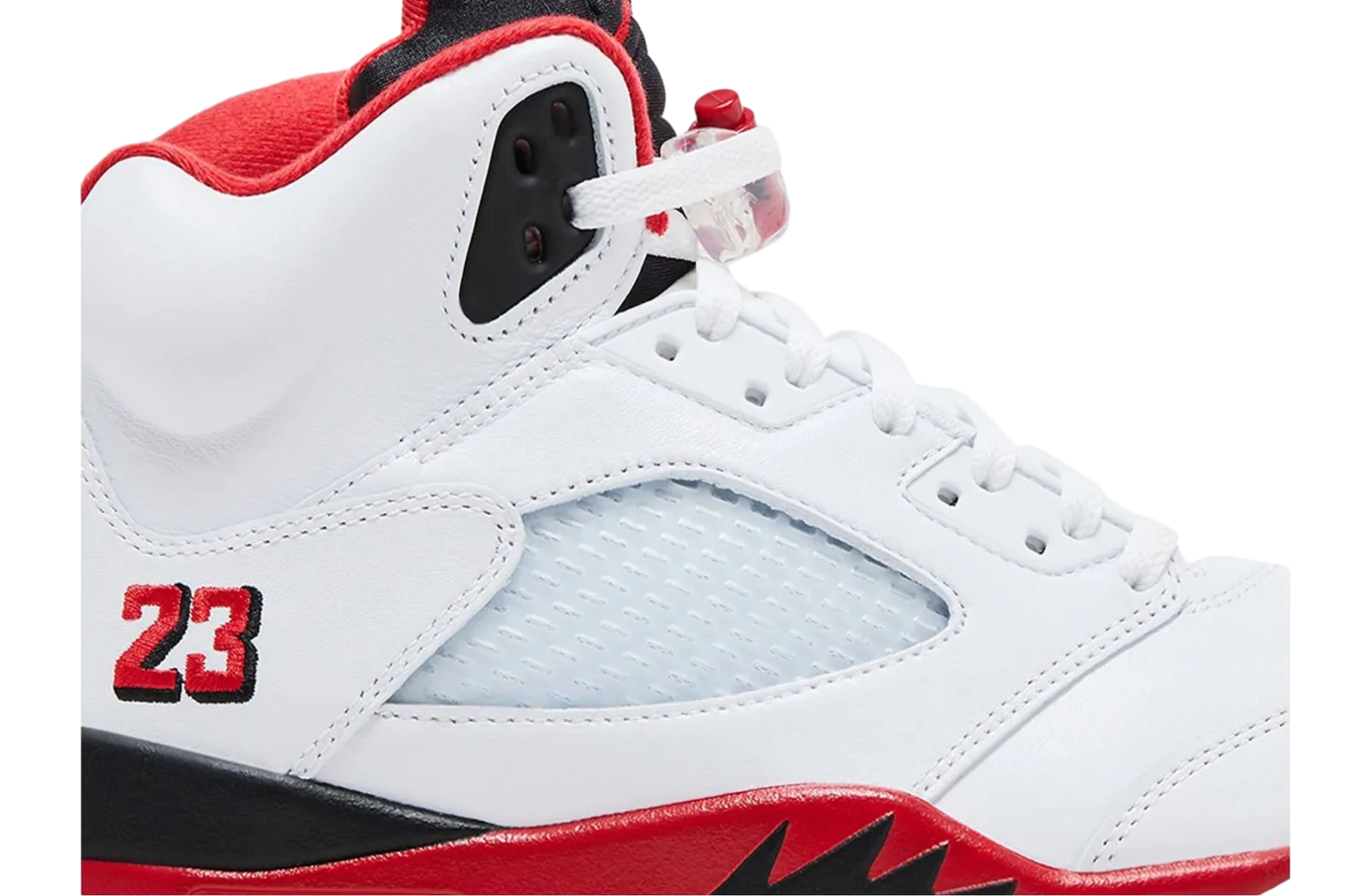 air jordan 5 fire red black tongue white fire red 9