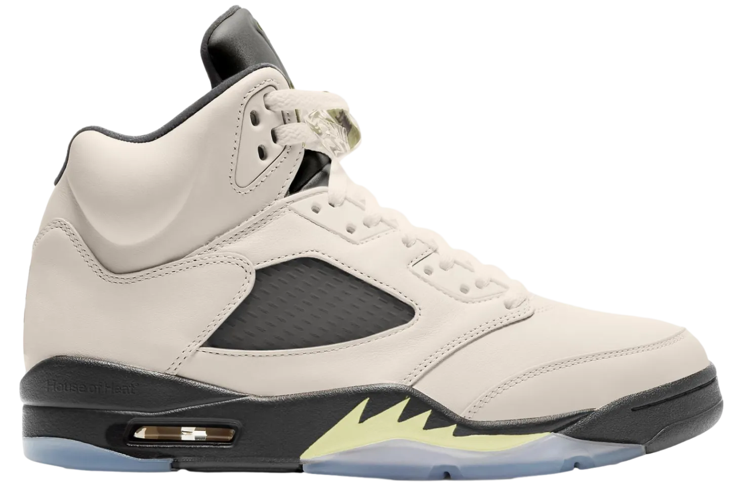 air jordan 5 sail luminous green