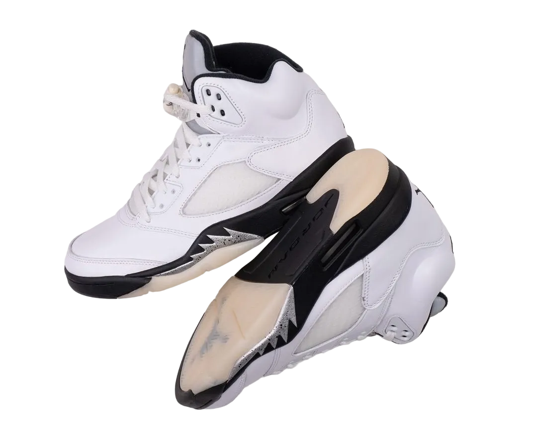 air jordan 5 white black 2