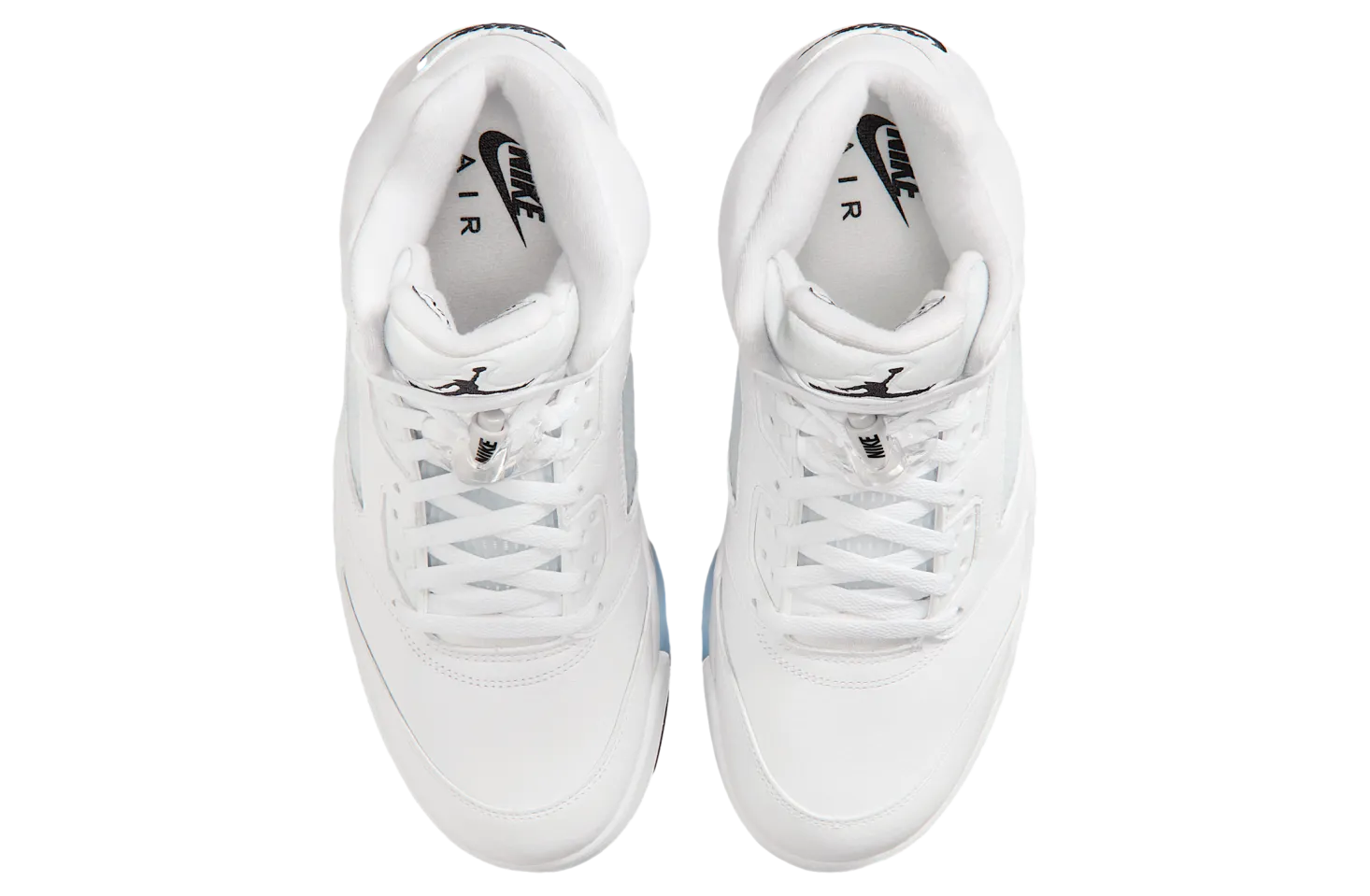 air jordan 5 white black metallic silver 2