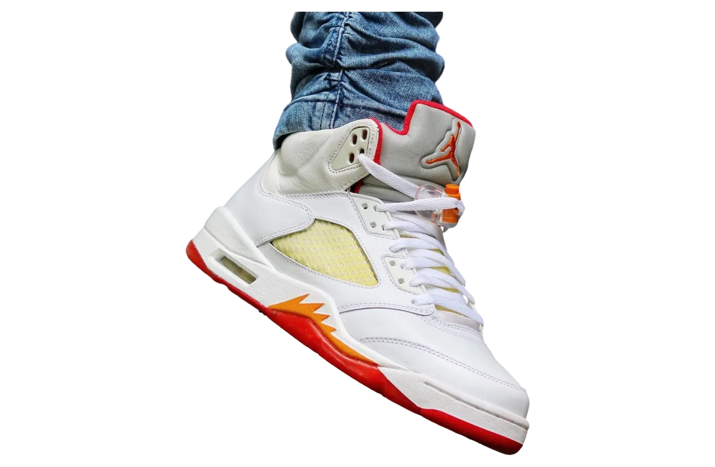 air jordan 5 white sunset