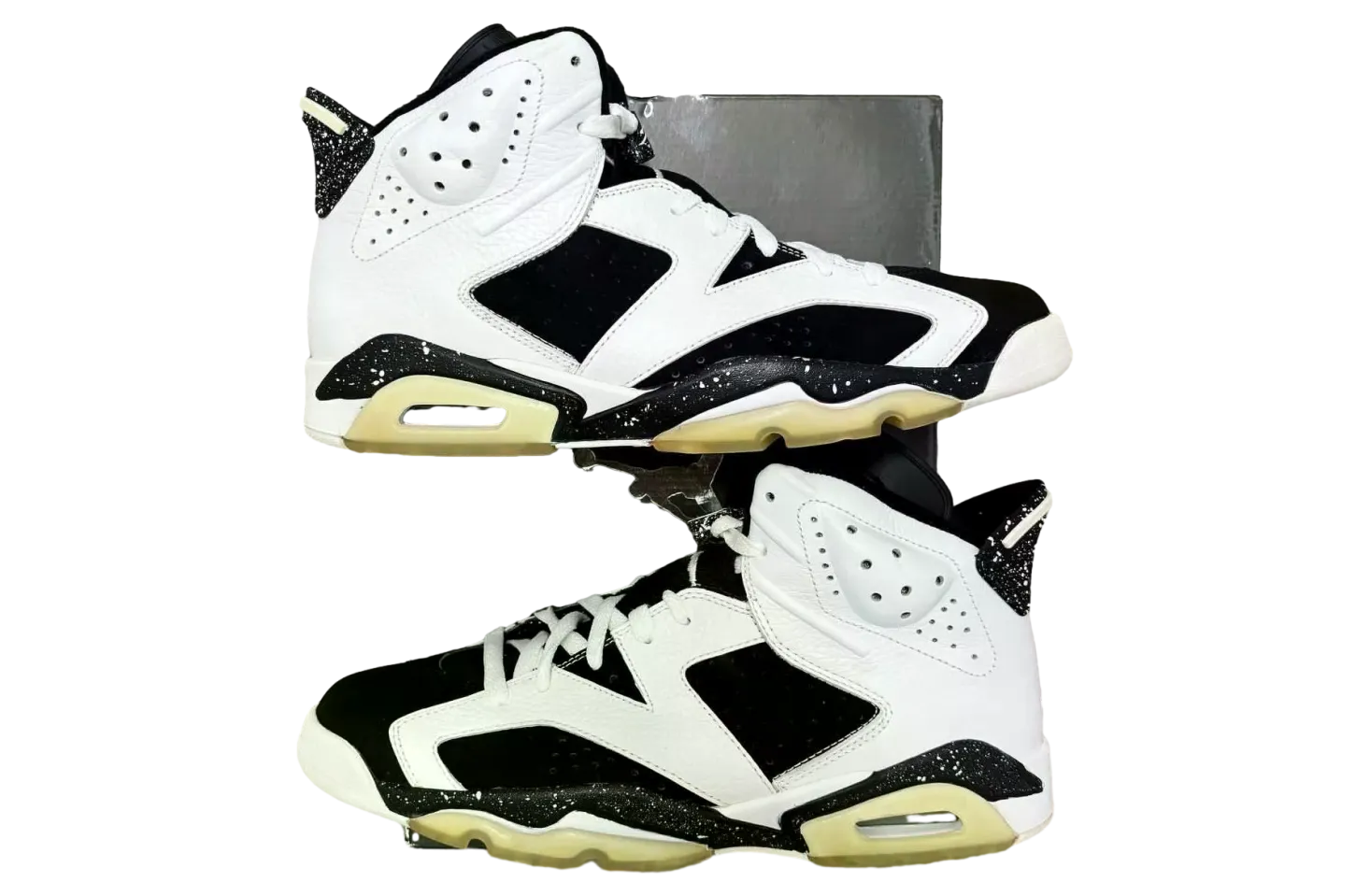 air jordan 6 oreo white black 1