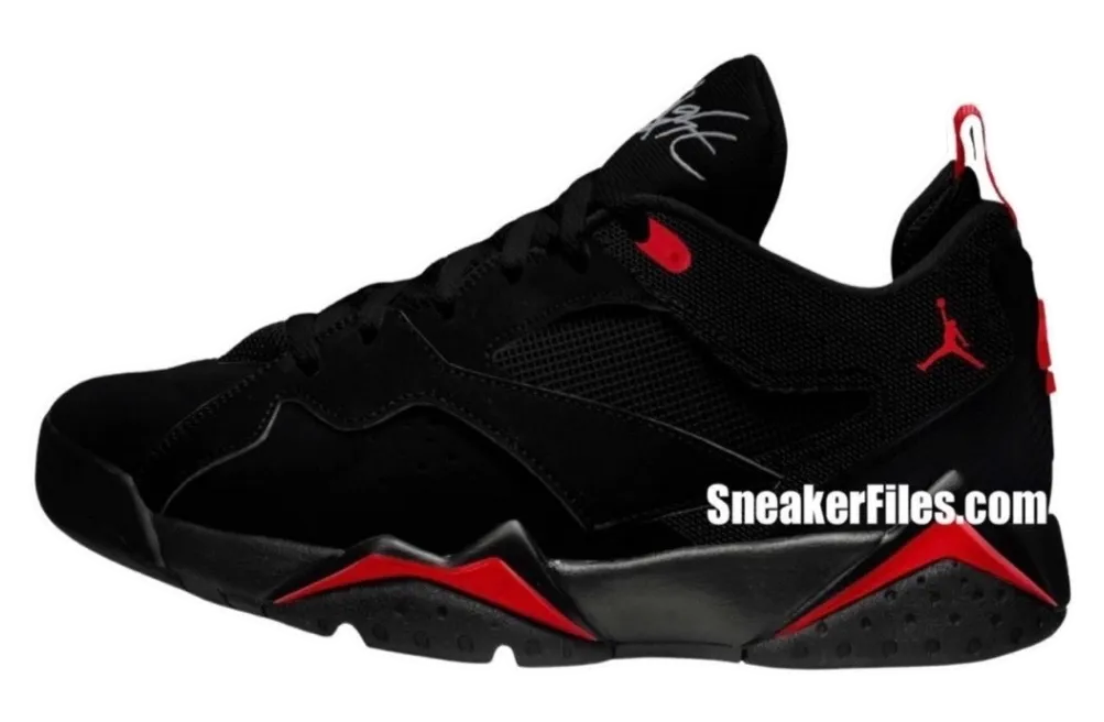 air jordan 7 rm black red