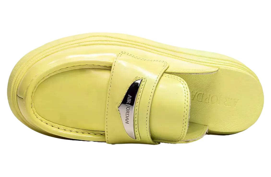 air jordan mule wmns luminous green metallic silver 1